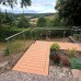 Stainless Steel & Glass Balustrade to Raised Patio, Steps and Deck, Knowle Green, Totley,